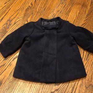 Girls navy pea coat